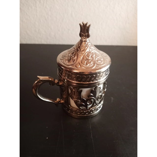1960s Silver Demitasse Cup Holder For Sale In Dallas - Image 6 of 7