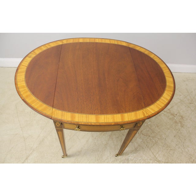 Brown Century British National Trust Collection Pembroke Table For Sale - Image 8 of 12