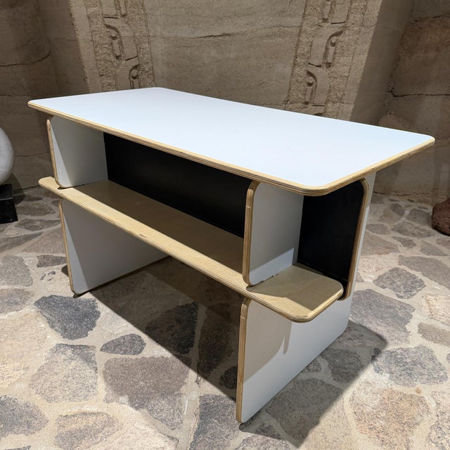 Mid-Century Modern Custom Desk Soft Edges VDG 26 Pr For Sale - Image 3 of 11