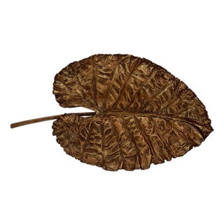 Gilded Canopy Leaf Wall Decor - Large For Sale