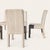 Set of Six 1980s Postmodern Sculptural Dining Chairs in Textured Cream Fabric For Sale - Image 12 of 18