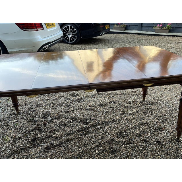 Victorian Extendable Dining Table and Chairs in Mahogany, Set of 7 For Sale - Image 11 of 18
