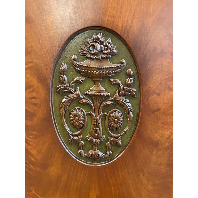 Vintage 1930s Cabinet With Green and Brass Accents - Art Deco/French For Sale - Image 9 of 10