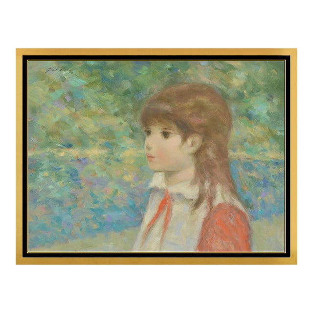 Mid 20th Century Quiet Day By The Lake, Andre Gisson For Sale