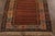 Late 19th Century 19th-Century Antique Soumak Rug Gometric Burnt Red and Beige All Over Pattern For Sale - Image 5 of 9