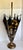 Black 1960s Italian Figurative Black & Gold Floral Tole Umbrella Stand For Sale - Image 8 of 12