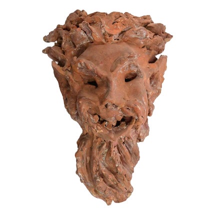 Sirio Pellegrini, Modern Satyr Terracotta Sculpture, 1960s, Terracotta For Sale