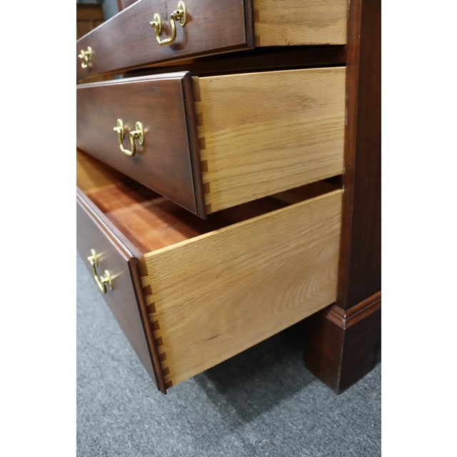 Henkel Harris Solid Cherry Linen Press / Armoire – Wild Black Cherry For Sale - Image 10 of 14