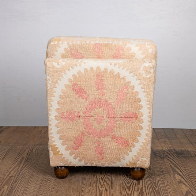 2020s Slipper Chair Upholstered in Suzani For Sale - Image 5 of 7