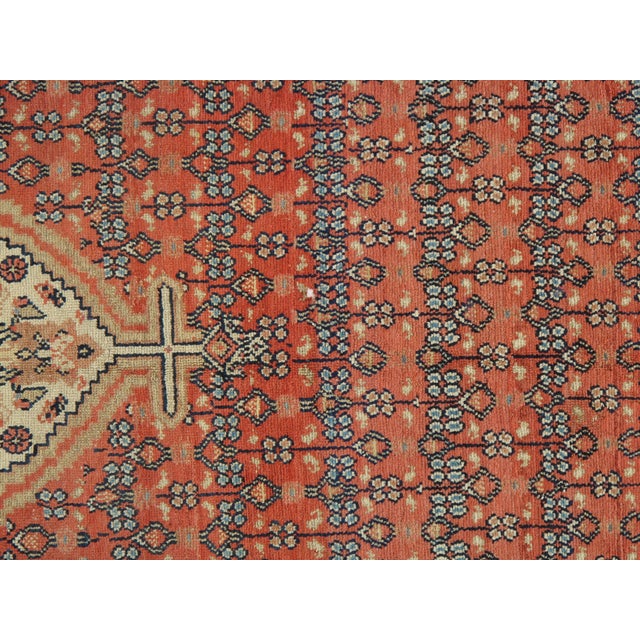 Brown Antique Serab Carpet For Sale - Image 8 of 9