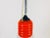 Red 1970s Mid-Century Modern Italian Bulb Shape and Red Metal Pendant Lamp, Italy For Sale - Image 8 of 12