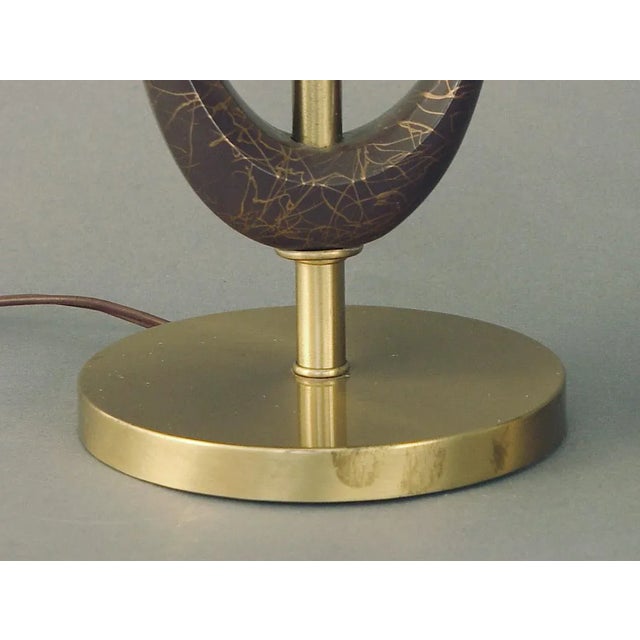 Metal Tall Mid-Century Modern Biomorphic Decoration Table Lamps - a Pair For Sale - Image 7 of 8