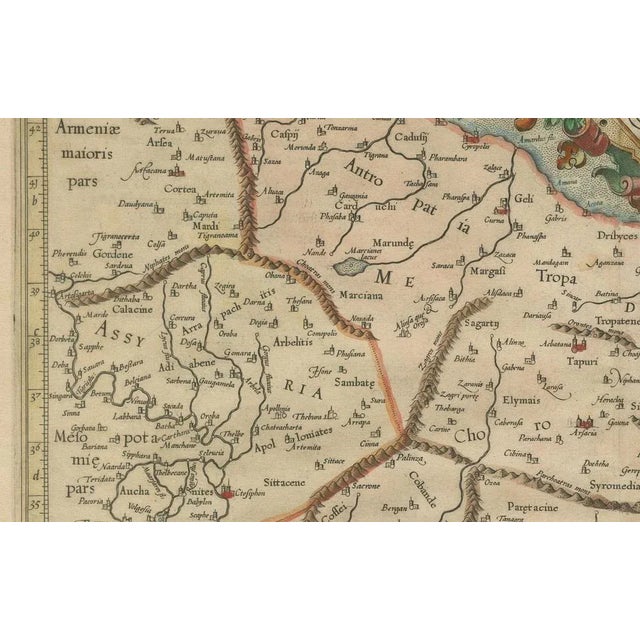 Mercators Ptolemaic Map of Ancient Assyria For Sale - Image 5 of 7