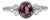 Purple Spinel Ring With Earth-Mined Diamond Accents in Solid 14k Gold, Size 6.75 For Sale