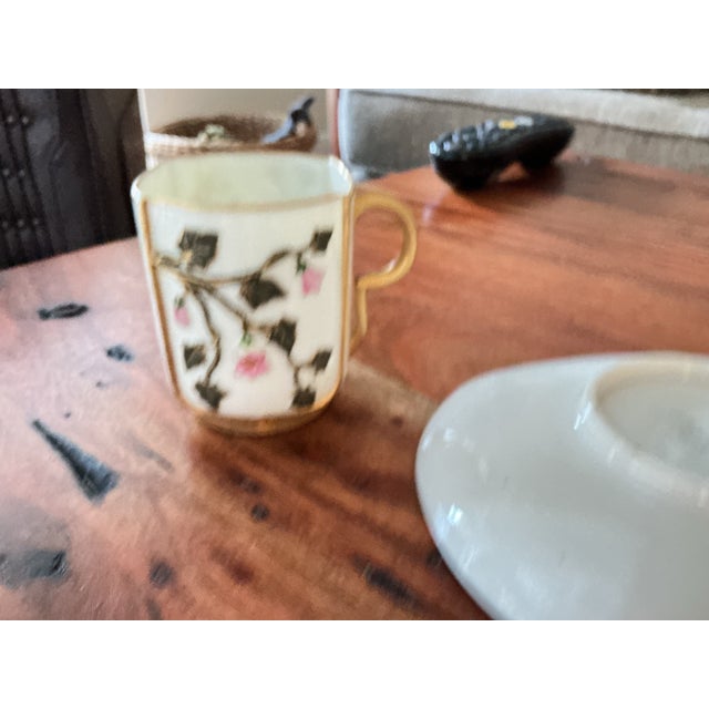 Royal Worcester Late 19th Century Royal Worcester Teacup & Saucer For Sale - Image 4 of 7