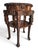 Companion Pair of Late Qing Dynasty–Early Republic Era Cantonese Carved Hardwood Marble-Top Stands For Sale - Image 9 of 14