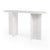 Stone Vienna 54 in. W Rectangular 100% Marble Console/Sofa Table, White For Sale - Image 7 of 11