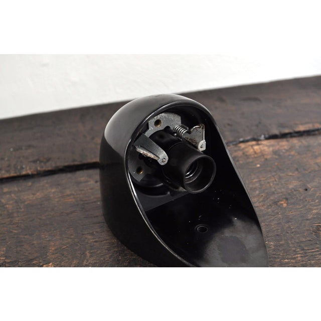 Vintage Bakelite Wall Light in Milk Glass from Bo-Niko, 1960s For Sale - Image 6 of 11