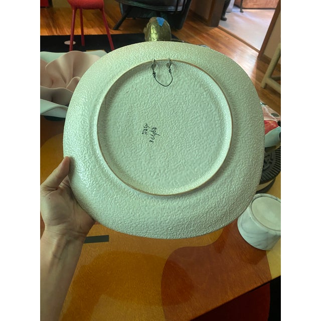 Mid-Century Modern Bagni Italian Figurative Plate Bitossi Era For Sale - Image 3 of 9