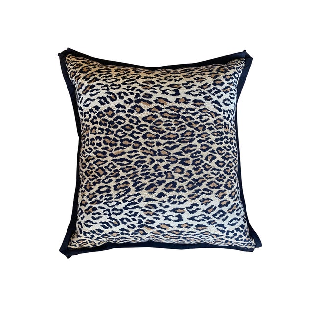 Custom Pair of Leopard Print Euro Pillows For Sale In Phoenix - Image 6 of 11