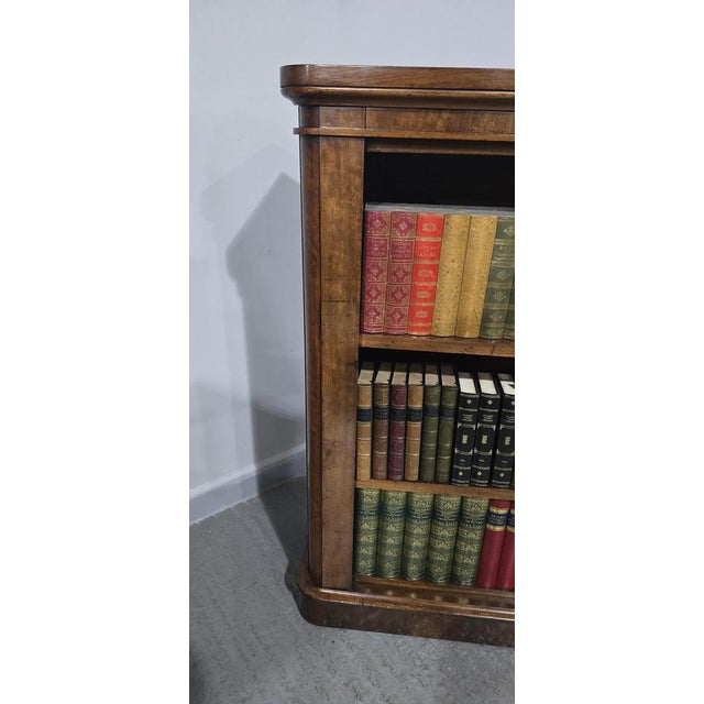 Mahogany Victorian Open Adjustable Library Bookcase For Sale - Image 9 of 12