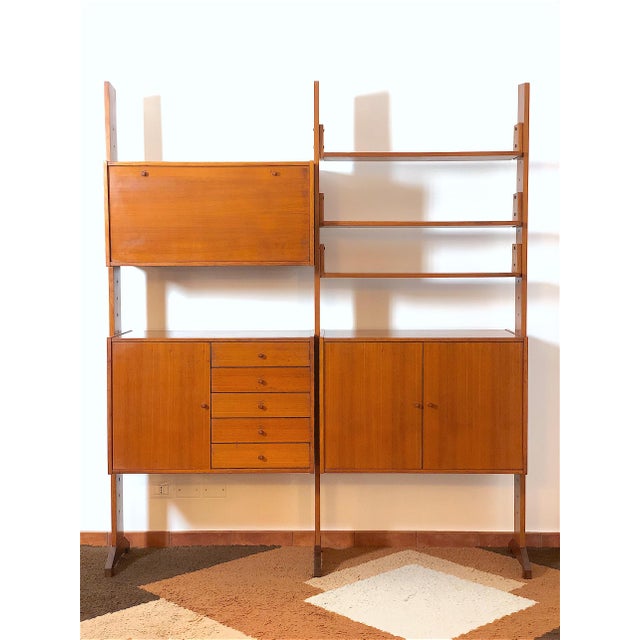 Vintage Double-Sided Bookcase, 1960s For Sale - Image 16 of 16