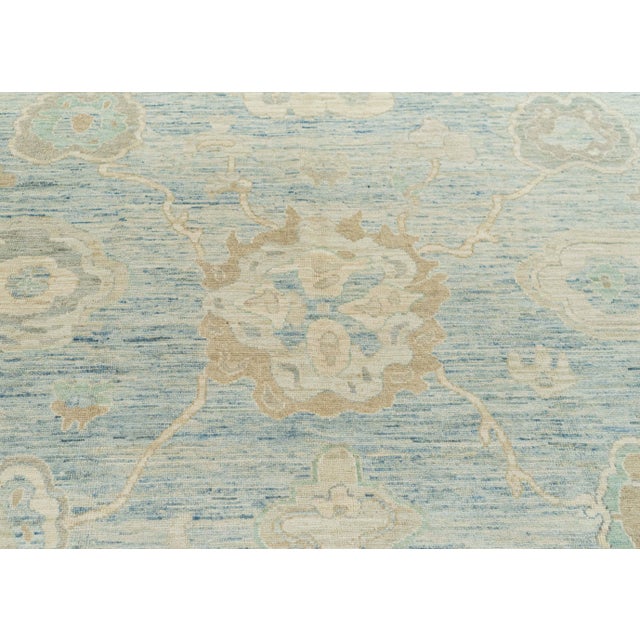 Oushak Rug 9'1" x 11'6" For Sale - Image 4 of 4