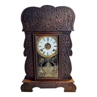 Antique Gilbert Parlor Mantel Clock For Sale