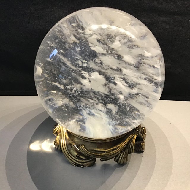 Extra Large Heavy Quartz Crystal Ball Chairish