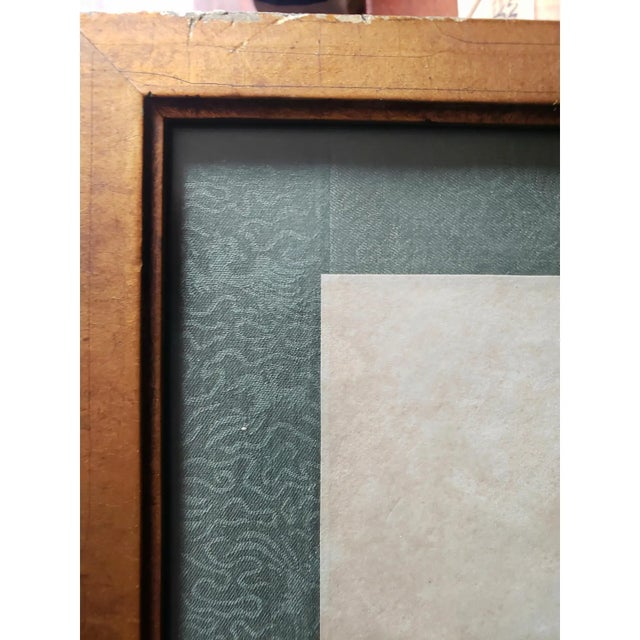Mid-Century Modern Vintage 1969 Chinese Peony Painting by Fu Dingzhong For Sale - Image 3 of 6