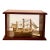 Ship Model in Glass Display Case HMS Bounty Replica Vintage Nautical Decor For Sale