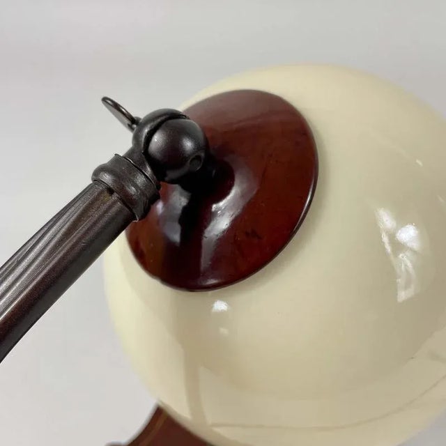 Art Deco Bakelite and Opaline Table Lamp, 1930s For Sale - Image 16 of 18