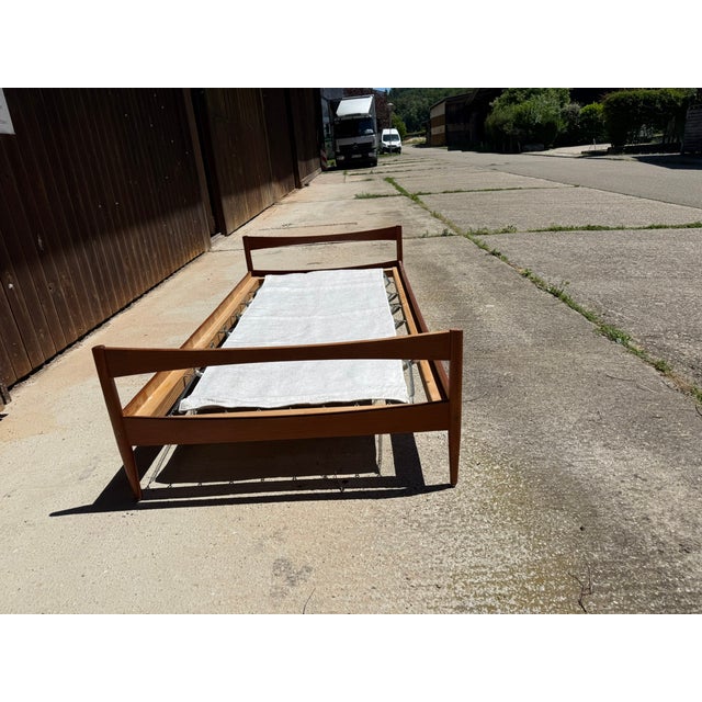 Mid-Century Modern Scandinavian Model Dagmar Teak Bed, 1960 For Sale - Image 4 of 18