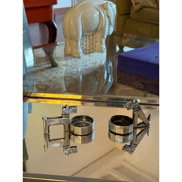 1930s Gallia Christofle Art Deco Silver-Plated Ric & Mac Salt & Pepper, Edouard Marcel Sandoz For Sale - Image 10 of 10