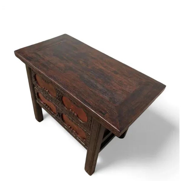 Two Drawers Shanxi Antique Console Table For Sale - Image 4 of 4