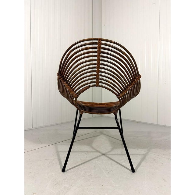Rattan Easy Chairs attributed to Rohé Noordwolde Netherlands 1960s, Set of 2 For Sale - Image 18 of 18