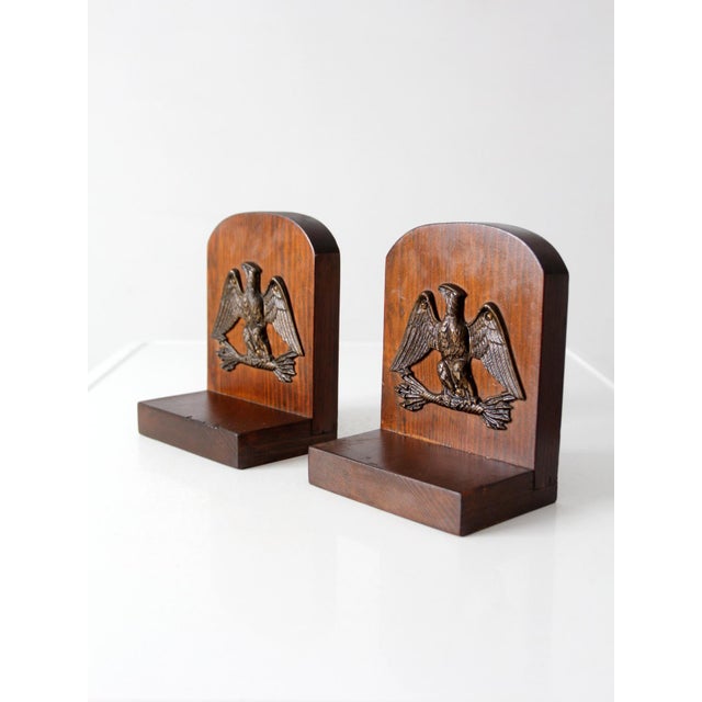 Vintage Eagle Bookends For Sale - Image 4 of 12