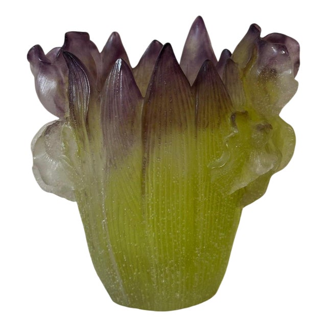 Glass Paste Vase by Jean Daum for Daum, 2010s For Sale