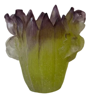 Glass Paste Vase by Jean Daum for Daum, 2010s