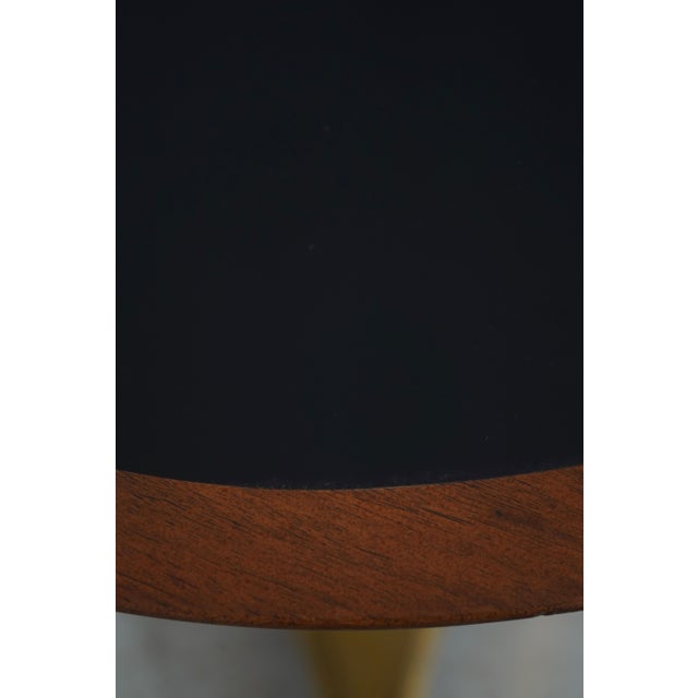 1950s Pair Vintage French Empire Round Gueridon Side Tables W. Bronze Bases For Sale - Image 5 of 14