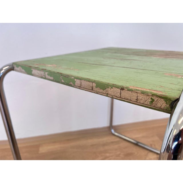 Bauhaus Chrome Side Table attributed to Marcel Breuer for Mucke Melder, 1930s For Sale - Image 6 of 10