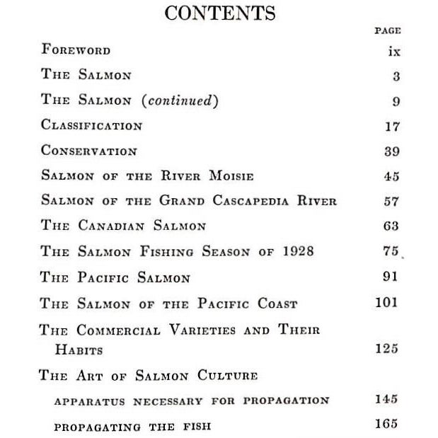 Traditional "The Life-History of the Atlantic and Pacific Salmon of Canada" 1930 Griswold F. Gary and Hume, r.d. For Sale - Image 3 of 4