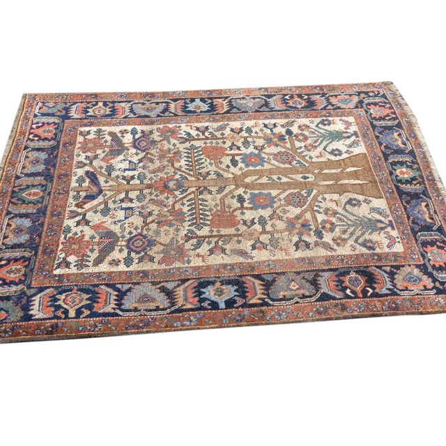 Antique Kurdish Rug 3'11'' x 5' For Sale - Image 11 of 12