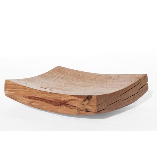 Gold V21204 Vessel in Natural Oak Wood by Jörg Pietschmann For Sale - Image 8 of 13