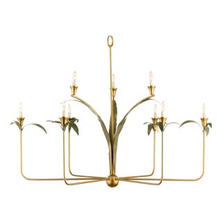 Verdant Chandelier With Leaves by Lowcountry Originals For Sale