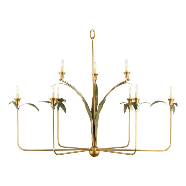 Verdant Chandelier With Leaves by Lowcountry Originals For Sale