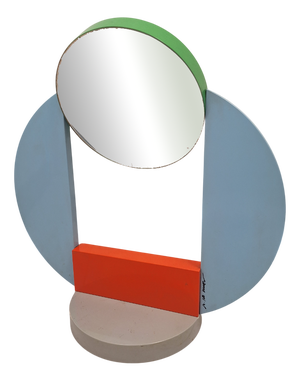 Limited Edition for Donna Magazine Lacquered Wood Table Mirror from Michele De Lucchi, 1984