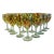 Vintage Mexican Hand Blown Confetti Glass Goblets, Set of 11 For Sale