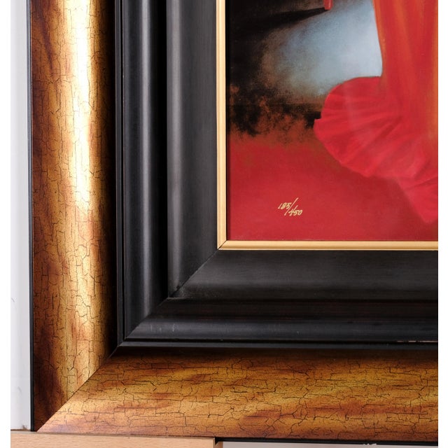 Wood 2015 Michael Cheval "Inspiration" Artist Hand Signed & Numbered Limited Edition 185/450 Framed Color Dye Sublimation on Aluminum For Sale - Image 7 of 9