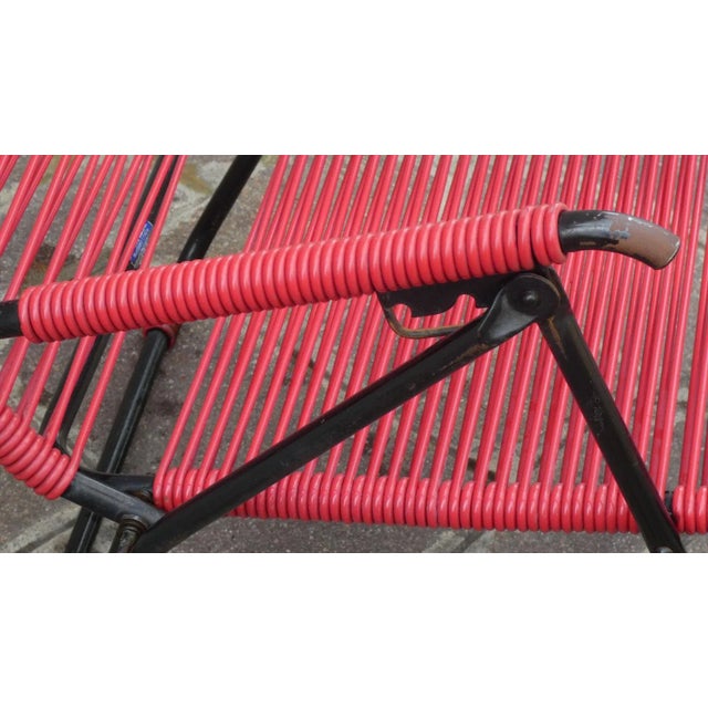 Deckchair with Headrest in PVC and Metal by Zanchi Alabarda, 1960s For Sale - Image 6 of 8